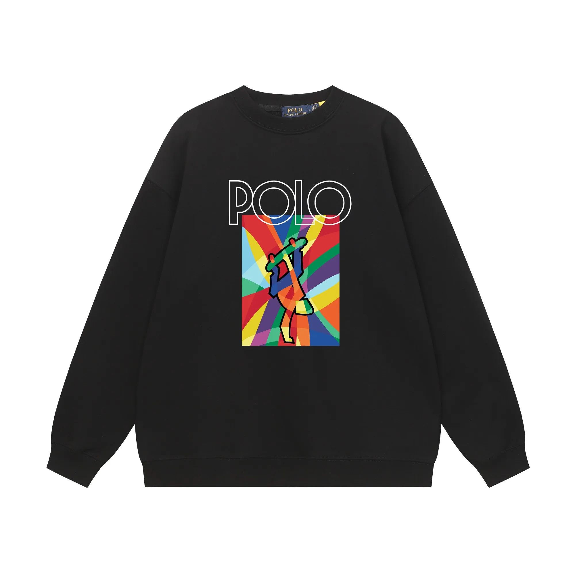 P200 Long-term stock] RalphLauren/Ralph Lauren 2025 autumn and winter new bear letter print 420g heavy large terry sweatshirt Ralph Lauren's age-reducing item, the coat fabric is made of 85% cotton ➕15% polyester, which not only retains the softness, comfort and breathability of cotton, but also adds the wear resistance and wrinkle resistance of polyester fiber, making the clothes more durable and easy to care for. Even in slightly cooler weather, you won't feel stuffy when wearing it. This kind of fabric has a natural crisp feel and is not easy to pill or deform. The bear on the chest is printed with English letters. It is full of color, full of three-dimensionality, and lifelike, adding a bit of liveliness and interest to the whole sweatshirt. There is no pressure to dress, regardless of age or gender. Complete accessories! Color: black, white, navy blue, light floral gray Size: M-L-XL-XXL